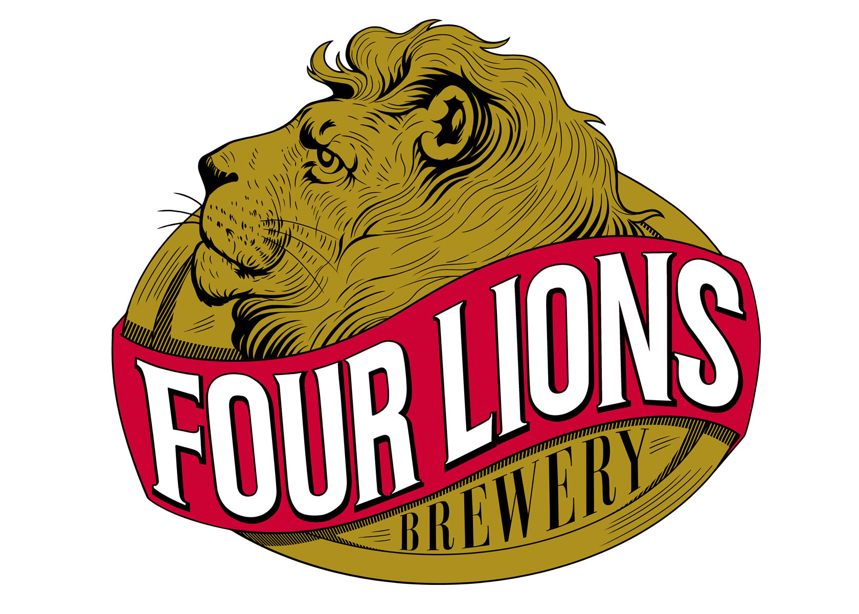 Full-color lion's head logo.