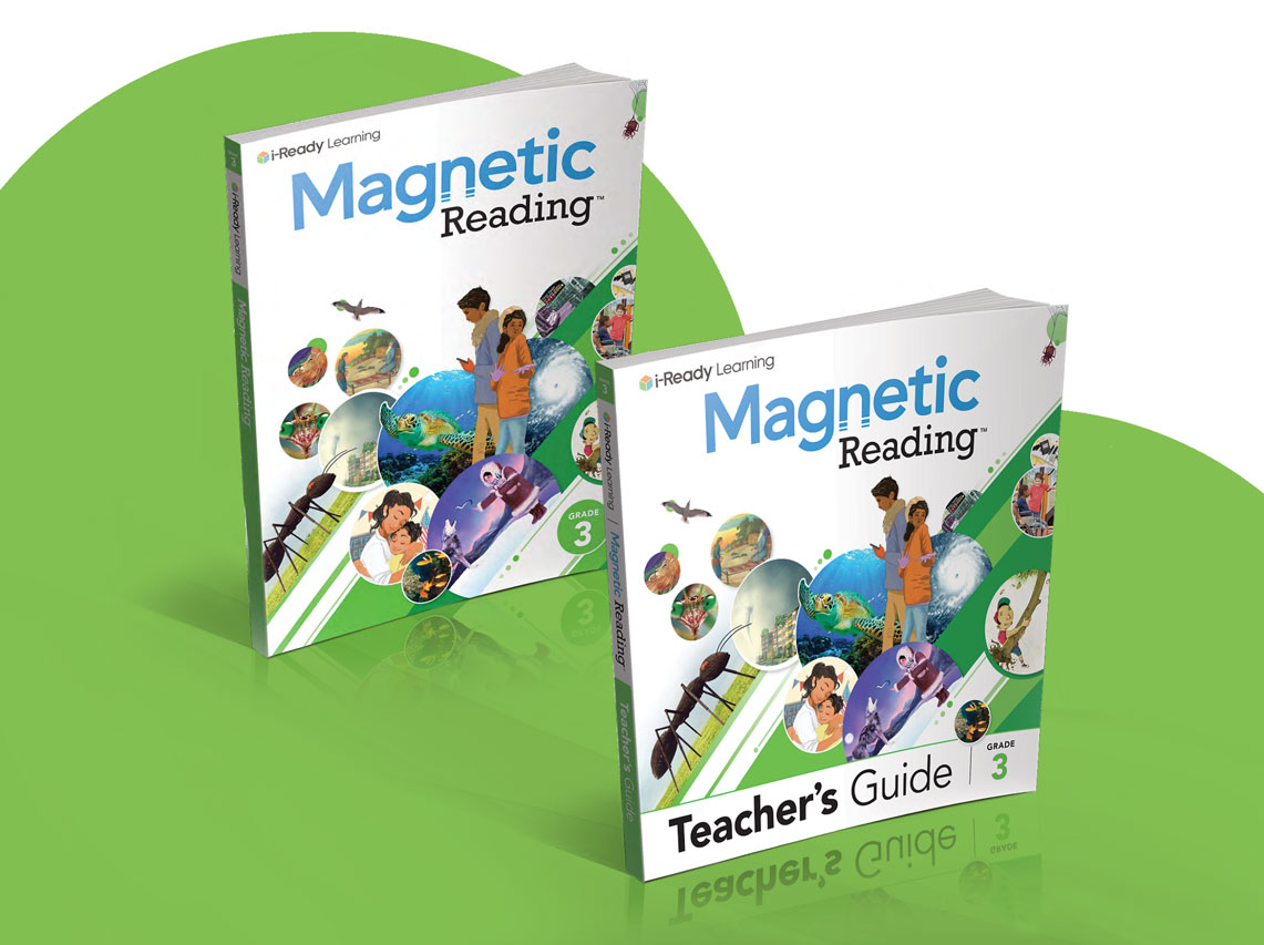 Magnetic Reading Grade 3 textbook covers.